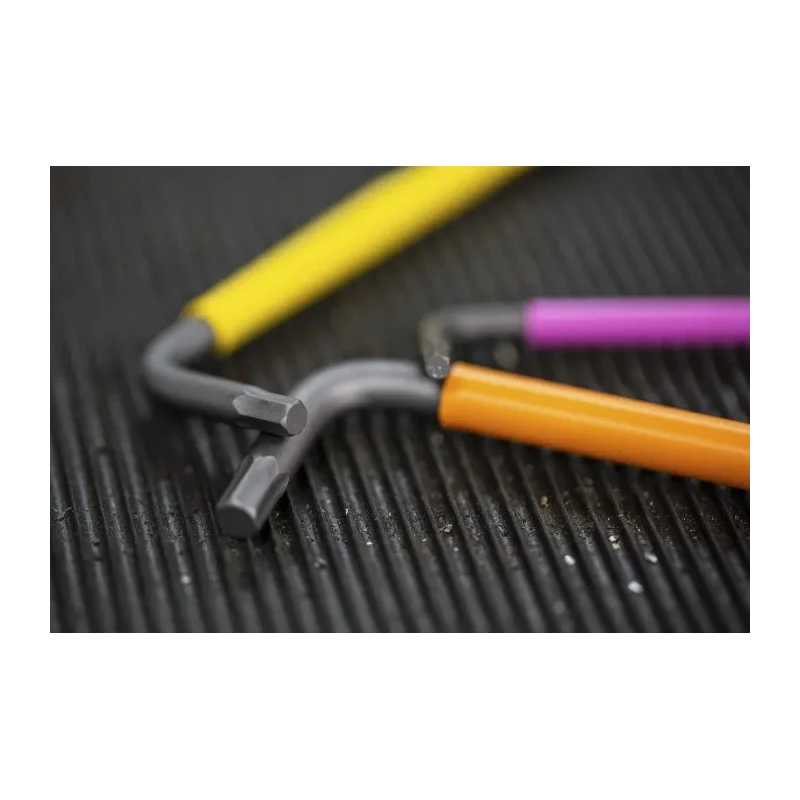 Wera 9 Piece L Metric Hex Key Set, Hex Size 1.5 to 10 mm, Steel, Black Finish 05073593001