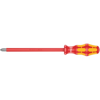 Wera Insulated Screwdriver PH4 Tip 200 mm Blade 1000V VDE Approved, 312mm Overall 05006158001