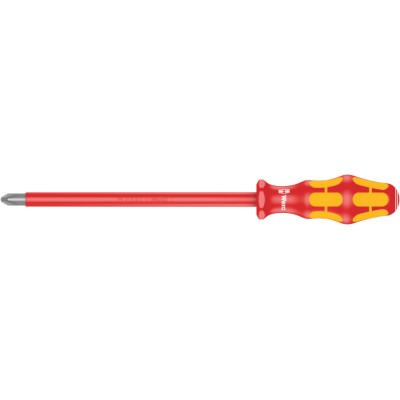 Wera Insulated Screwdriver PH4 Tip 200 mm Blade 1000V VDE Approved, 312mm Overall 05006158001