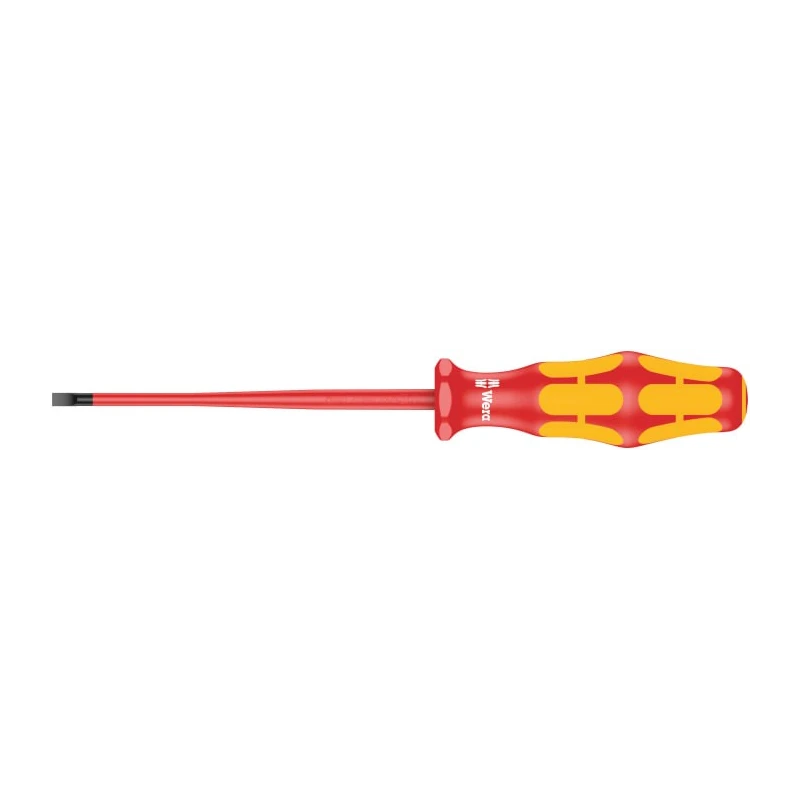 Wera Insulated Screwdriver 100 mm Blade VDE/1000V Approved Ergonomic Grip 181mm Overall 05006440001