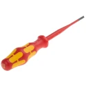 Wera Insulated Screwdriver 100 mm Blade VDE/1000V Approved Ergonomic Grip 181mm Overall 05006440001