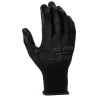 RS PRO Black Polyester Work Gloves Size 9 Nitrile Coating 869-1578