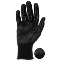 RS PRO Black Polyester Work Gloves Size 9 Nitrile Coating 869-1578