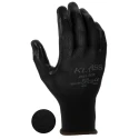 RS PRO Black Polyester Work Gloves Size 9 Nitrile Coating 869-1578