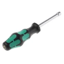 Wera Hexagon Nut Driver with 8 mm Tip, 80 mm Stainless Steel Chrome-Plated Blade, 185 mm Overall Length 05029464001
