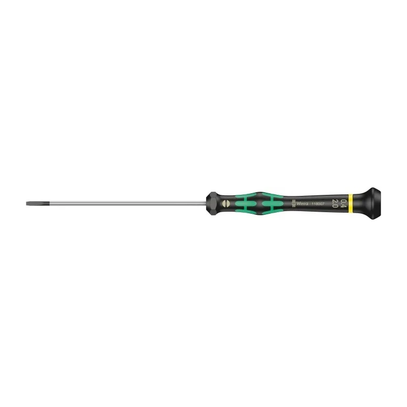 Wera Precision Screwdriver, 50 mm Blade Length, 147 mm Overall Length, Chrome Plated Stainless Steel Blade 05117995001