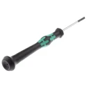 Wera Precision Screwdriver, 50 mm Blade Length, 147 mm Overall Length, Chrome Plated Stainless Steel Blade 05117995001