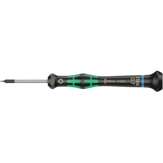 Wera Precision Screwdriver 0.7 mm Tip, 40 mm Blade, 137 mm Overall 05118060001