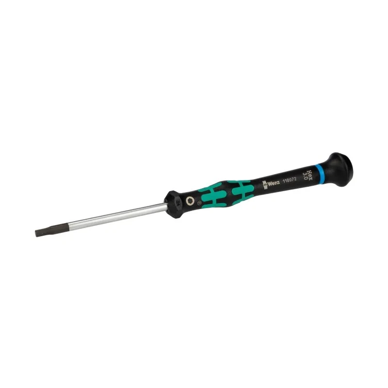 Wera Precision Screwdriver 3 mm Tip, 60 mm Blade, 157 mm Overall 05118072001