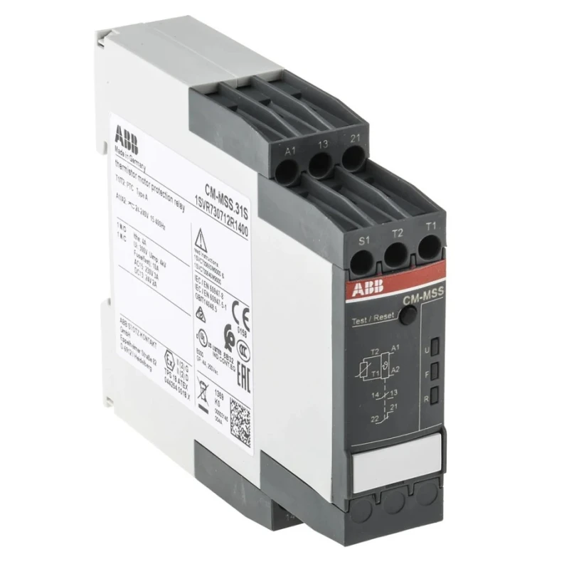 ABB Temperature Monitoring Relay SPDT DIN Rail Mount 24 V DC 24 V AC 300 V AC Operational Voltage 1SVR730712R1400 CM-MSS.31S