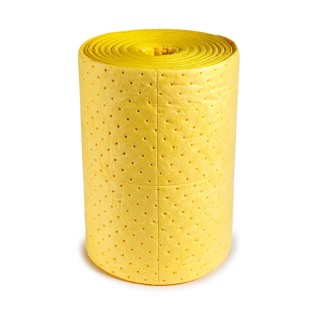 RS PRO Heavy-Duty Spill Absorbent Roll for Chemical Use, Yellow, 100 L Capacity, Length 495mm 872-5748