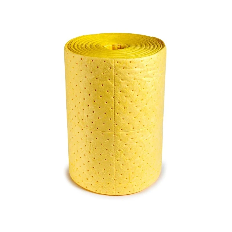 RS PRO Heavy-Duty Spill Absorbent Roll for Chemical Use, Yellow, 100 L Capacity, Length 495mm 872-5748