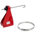 Brady Red 1-Lock Lockout Metal Ball Valve Lockout with 7.14 mm Shackle Diameter 121541