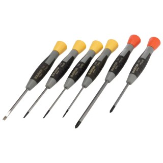 Bahco Phillips and Slotted Precision Screwdriver Set, 6-Piece, ISO 2380-1A Standard, Spain Origin 706-1