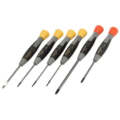 Bahco Phillips and Slotted Precision Screwdriver Set, 6-Piece, ISO 2380-1A Standard, Spain Origin 706-1