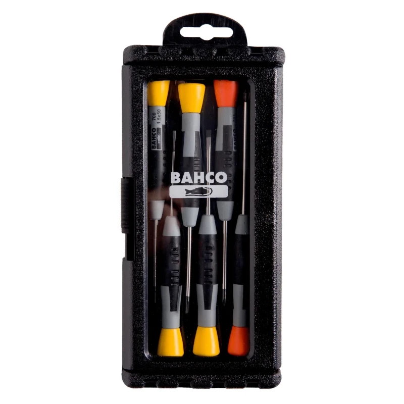 Bahco Phillips and Slotted Precision Screwdriver Set, 6-Piece, ISO 2380-1A Standard, Spain Origin 706-1