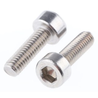 RS PRO Plain Stainless Steel Hex Socket Cap Screw, Hex, M3 Thread x 10 mm Length 874-0999