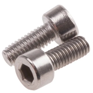 RS PRO Plain Stainless Steel Hex Socket Cap Screw M4 x 10 mm A2 Grade DIN 912 874-1018