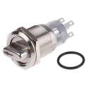 RS PRO Illuminated Rotary Selector Switch 2 Position On-On 24 V 5 A IP67 Maintained 90° Throw 877-1965