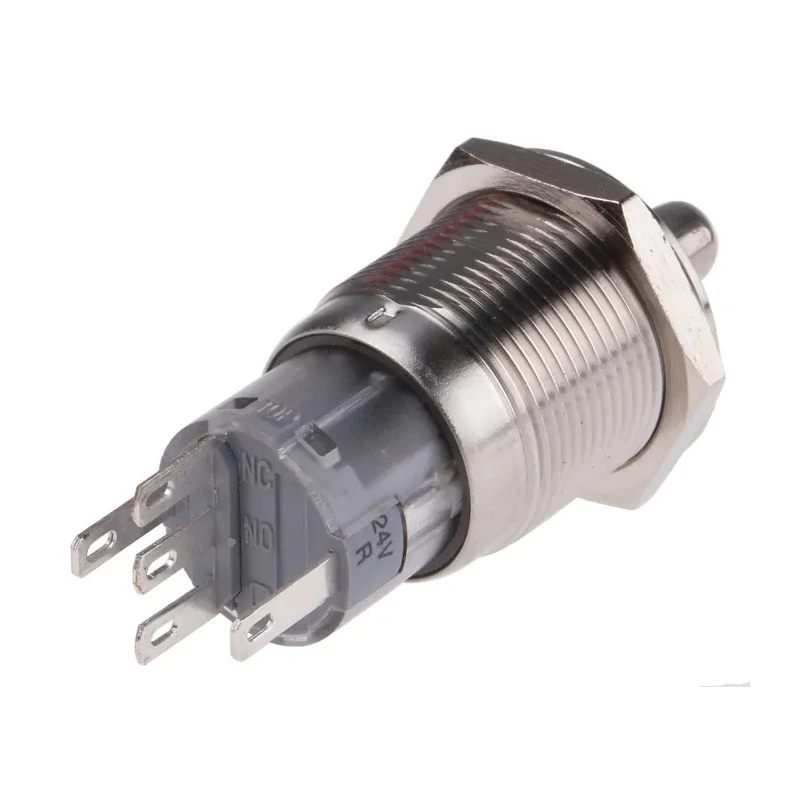 RS PRO Illuminated Rotary Selector Switch 2 Position On-On 24 V 5 A IP67 Maintained 90° Throw 877-1965