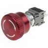 RS PRO Twist to Release Emergency Stop Push Button, Panel Mount, 19 mm Cutout, SPDT, IP65 877-1952