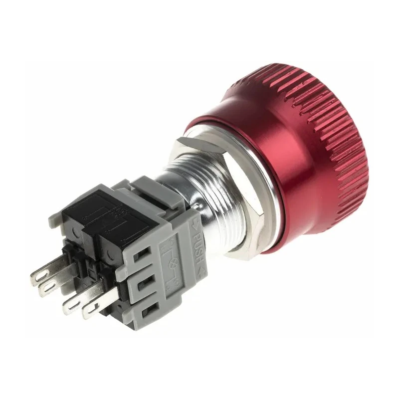 RS PRO Twist to Release Emergency Stop Push Button, Panel Mount, 19 mm Cutout, SPDT, IP65 877-1952