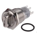 RS PRO Anti-Vandal Maintained Illuminated Selector Switch On-On 2 Positions IP67 Stainless Steel 877-1996