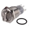 RS PRO Anti-Vandal Maintained Illuminated Selector Switch On-On 2 Positions IP67 Stainless Steel 877-1996