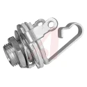 Switchcraft 6.35 mm Chassis Mount Jack Connector Male Mono 3 Ways 1A Sleeve C11X