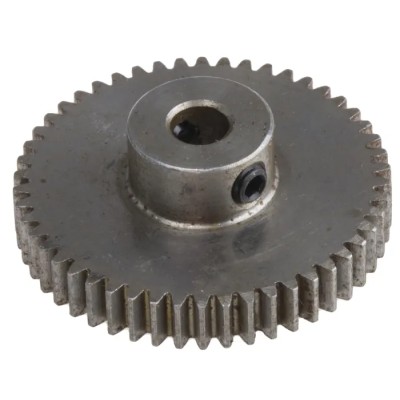 RS PRO Steel 50 Teeth Spur Gear, 0.5 Module, 4mm Bore, 25mm Pitch Diameter, 10mm Hub Diameter 878-7843