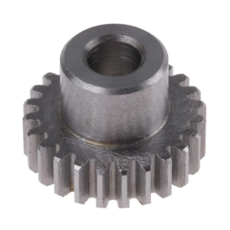 RS PRO Steel 24 Teeth Spur Gear, 0.8 Module, 6mm Bore, 19.2 mm Pitch Diameter, 12 mm Hub Diameter 878-7869