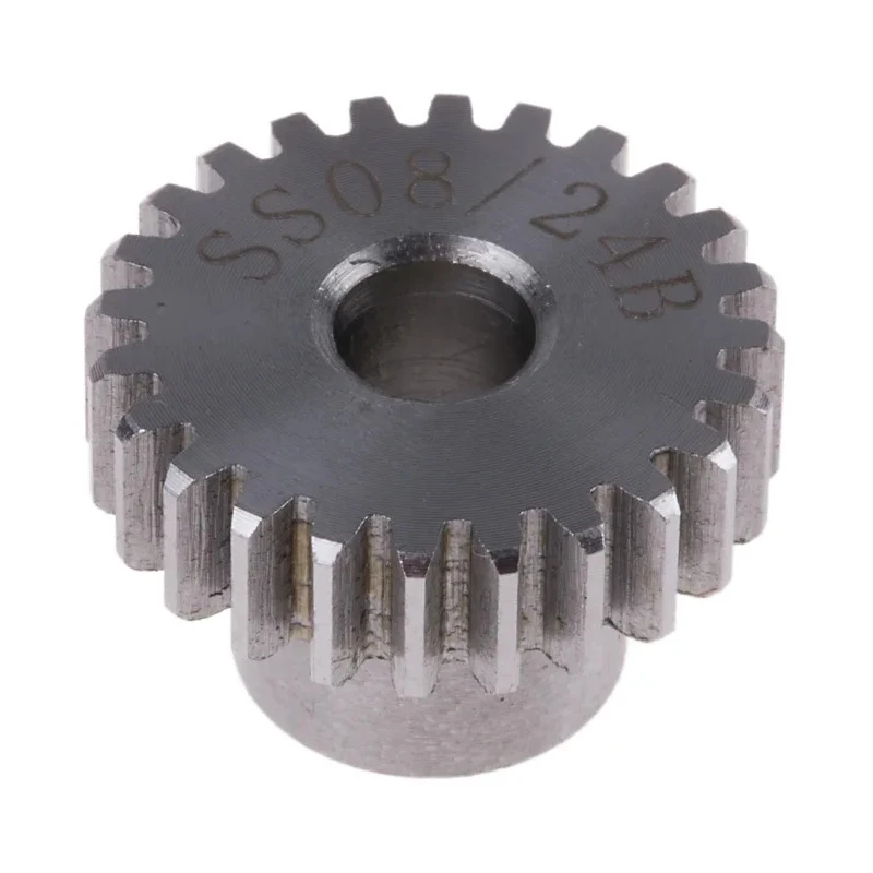 RS PRO Steel 24 Teeth Spur Gear, 0.8 Module, 6mm Bore, 19.2 mm Pitch Diameter, 12 mm Hub Diameter 878-7869