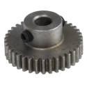 RS PRO Steel 35 Teeth Spur Gear 0.5 Module 4mm Bore 17.5 mm Pitch Diameter 9 mm Hub Diameter 878-7837