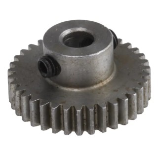 RS PRO Steel 35 Teeth Spur Gear 0.5 Module 4mm Bore 17.5 mm Pitch Diameter 9 mm Hub Diameter 878-7837