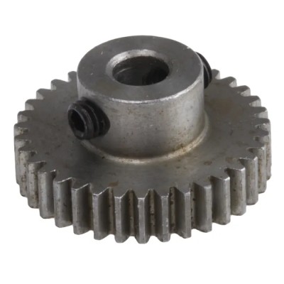RS PRO Steel 35 Teeth Spur Gear 0.5 Module 4mm Bore 17.5 mm Pitch Diameter 9 mm Hub Diameter 878-7837