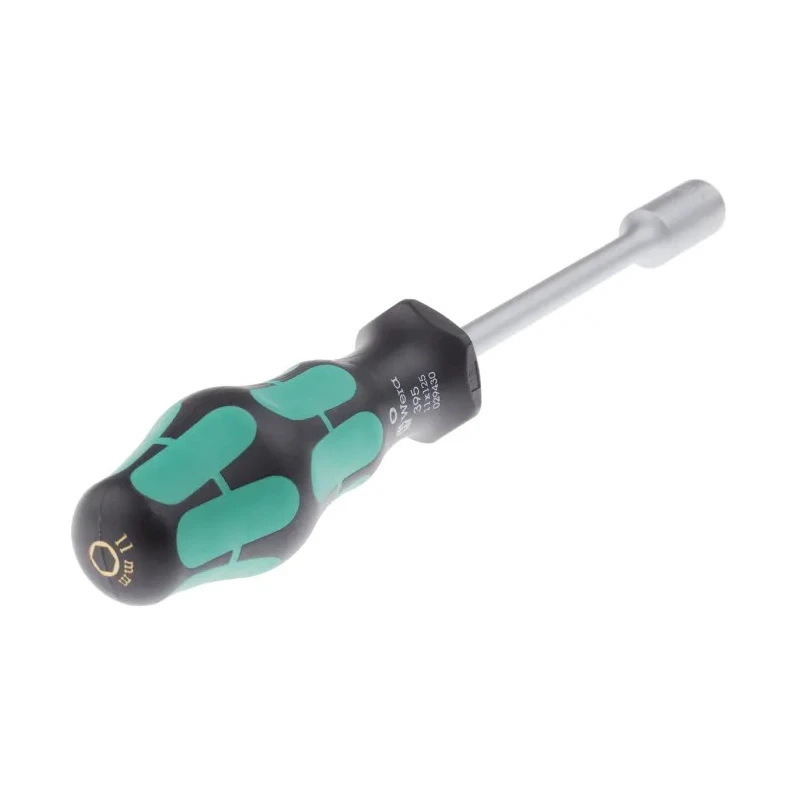 Wera Hexagon Nut Driver 11 mm Tip, 125 mm Blade, 237 mm Overall Length 05029430001