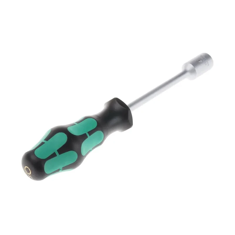 Wera Nut Driver with 14 mm Hexagon Tip, 125 mm Blade Length, 237 mm Overall Length, Stainless Steel Chrome 05029445001