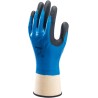 Showa Nitrile Foam Grip FC Blue Nylon, Polyester Work Gloves Size 8 SHO377