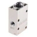 SMC Basic Pneumatic Manual Control Valve Series VM400 Rc 1/8 3-Port Aluminium Alloy Body 1 Mpa Operating Pressure 