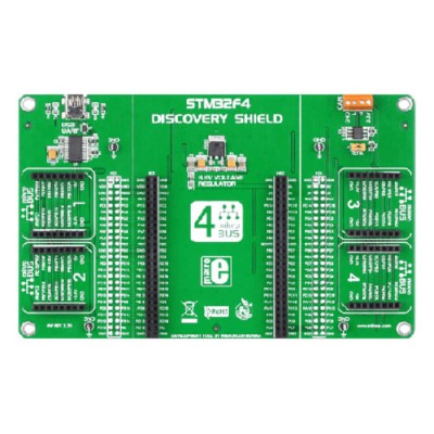 MikroElektronika Microcontroller Development Evaluation Board Shield for STM32F4 Discovery MIKROE-1481