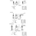 SMC Plunger Pneumatic Manual Control Valve VM400 Series Rc Rc 1/8, 3/2 Function, Aluminium Alloy 