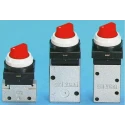 SMC Twist Selector Pneumatic Manual Control Valve VM430-01-34R VM400 Series Rc 1/8, 3/2 Valve Function, Aluminium Alloy Body