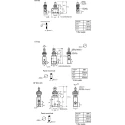 SMC Plunger Pneumatic Manual Control Valve VM400 Series Rc Rc 1/8, 3/2 Function, Aluminium Alloy 