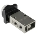SMC Push Button Pneumatic Manual Control Valve 1/8 in Thread Size, 3/2 Function, Aluminium Alloy Body, 1 MPa Max VM430-01-33