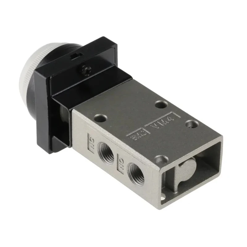 SMC Push Button Pneumatic Manual Control Valve 1/8 in Thread Size, 3/2 Function, Aluminium Alloy Body, 1 MPa Max VM430-01-33