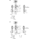 SMC Twist Selector Pneumatic Manual Control Valve VFM300 Series Rc 1/4, 5/2 Way, Aluminium Alloy Body 0.9 MPa VFM350-02-34G