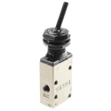 SMC Toggle Lever Mechanical Pneumatic Valve , VM400 Series, Rc 1/8, 3/2 Function, Aluminium Alloy Body, 1 MPa, 338.77 NL/min