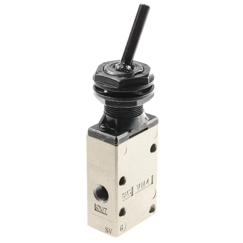 SMC Toggle Lever Mechanical Pneumatic Valve , VM400 Series, Rc 1/8, 3/2 Function, Aluminium Alloy Body, 1 MPa, 338.77 NL/min