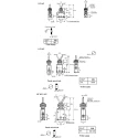 SMC Toggle Lever Mechanical Pneumatic Valve , VM400 Series, Rc 1/8, 3/2 Function, Aluminium Alloy Body, 1 MPa, 338.77 NL/min