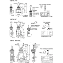 SMC Toggle Lever Mechanical Pneumatic Valve , VM400 Series, Rc 1/8, 3/2 Function, Aluminium Alloy Body, 1 MPa, 338.77 NL/min